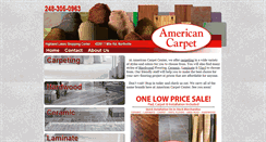 Desktop Screenshot of americancarpetcenter.com