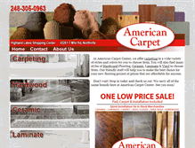 Tablet Screenshot of americancarpetcenter.com